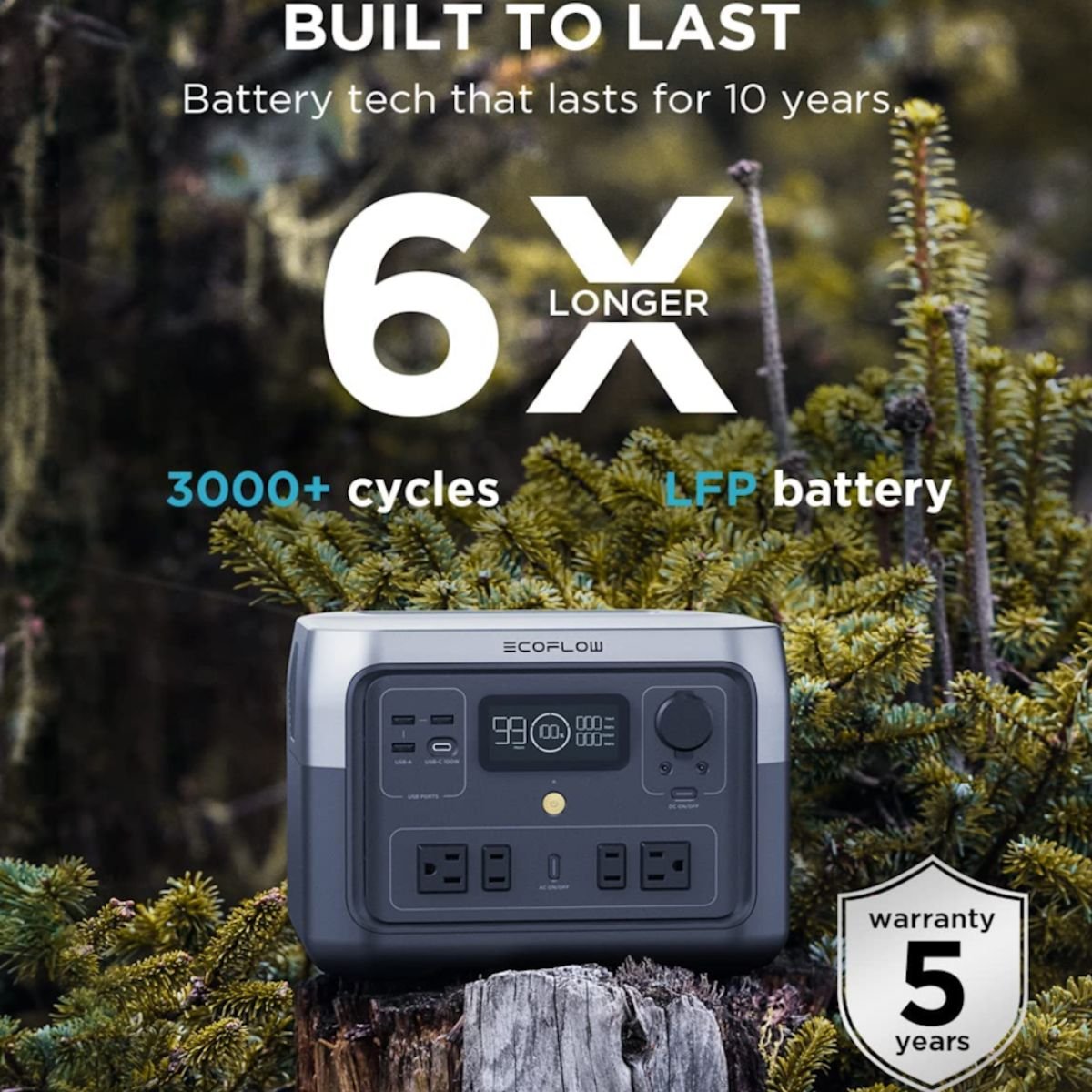 EcoFlow RIVER 2 Max 512Wh 500W Estación de Energía Portátil