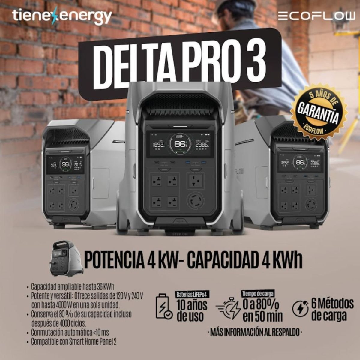 Estación de Energía Portátil EcoFlow DELTA Pro 3