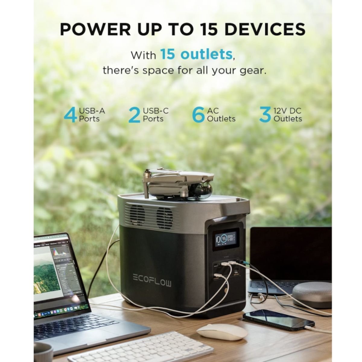 Estación de Energía Portátil EcoFlow DELTA 2 (1024Wh / 1800W)